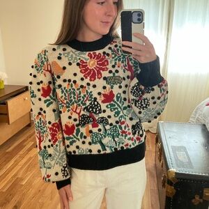 Farm Rio mushroom forest sweater